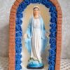 Kapliczka duża, imitacja cegły, z oświetleniem Led,  z figurką Matki Bożej