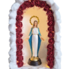 Kapliczka mała, biały kamień, LED, bez figurki